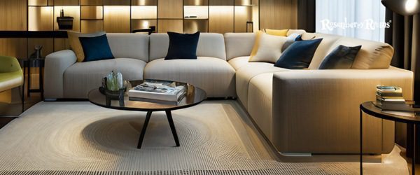 Add Depth By Partially Placing Rug Under Sofa