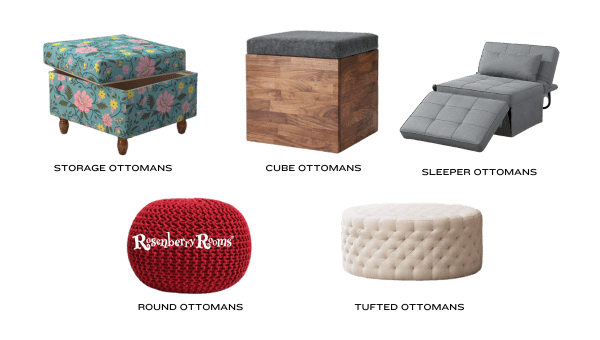 Types and Shapes of Ottomans