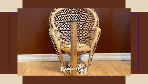 1980s Wicker Peacock Chairs