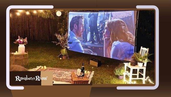 Art Deco-Inspired Outdoor Cinema