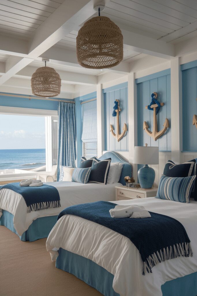 25+ Stylish Ways to Fit 2 Beds in 1 Room 25 0003 3 a photo of a seaside escape bedroom with GhGcL gbTnWKJsGzagUeEg LEKbLc1kRAqH5VKOYP8oPw cover 1