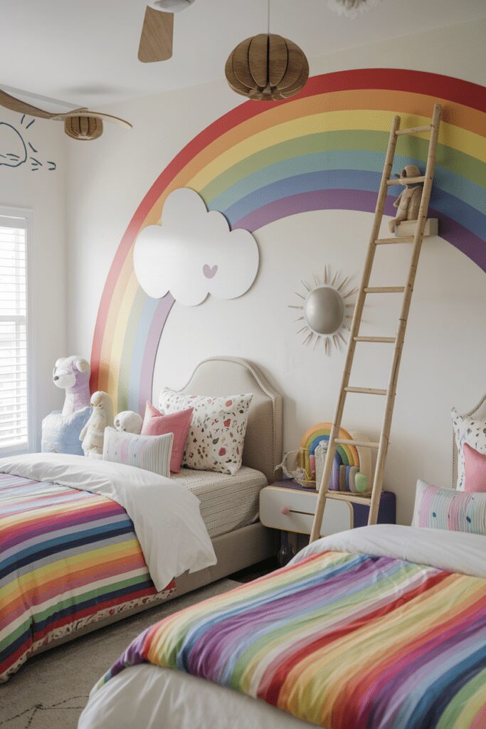 25+ Stylish Ways to Fit 2 Beds in 1 Room 20 0008 3 a photo of a whimsical bedroom wonderlan m79QSp3gSz6mqDhmjM4Ukg hWu5PVL3Qya3Ew6qJMm8dA 1