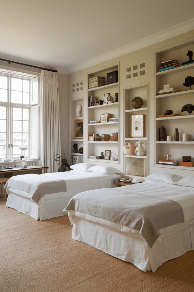 25+ Stylish Ways to Fit 2 Beds in 1 Room 17 0011 2 a roomy bedroom with two beds each with Dzh1Ay3IRY68oC4fKc9q1Q aAe71sSRSpyk1Zc 9oH10A 1