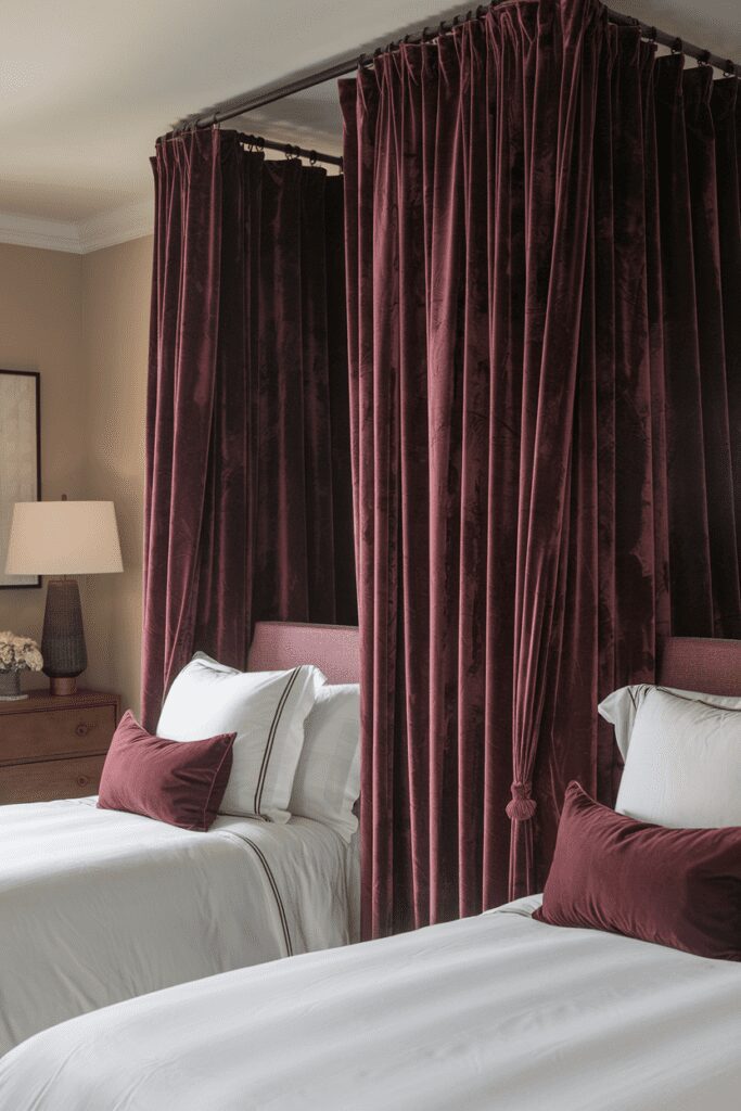 25+ Stylish Ways to Fit 2 Beds in 1 Room 14 0014 3 a photo of a bedroom with two beds separ d9yPGqHtTFOZgan3bA3xTQ e5MUA 7NTBCiF jkKa VjA cover 1