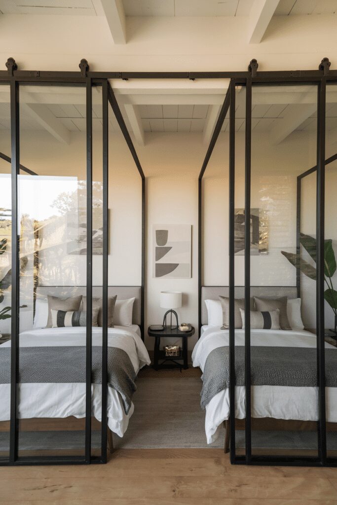 25+ Stylish Ways to Fit 2 Beds in 1 Room 13 0015 2 a photo of a bedroom with two beds separ PKMGfUIVQcmB2kj9O84b5g n oT3zgKRkKCrM0LpJkOLw cover 1
