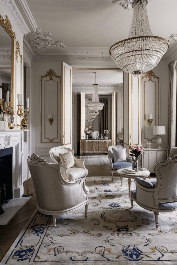 25+ 80s Luxury Interior Ideas - Picture Retro Opulence 26 80s Luxury Interior Ideas: French-Inspired Luxury with Chic Details