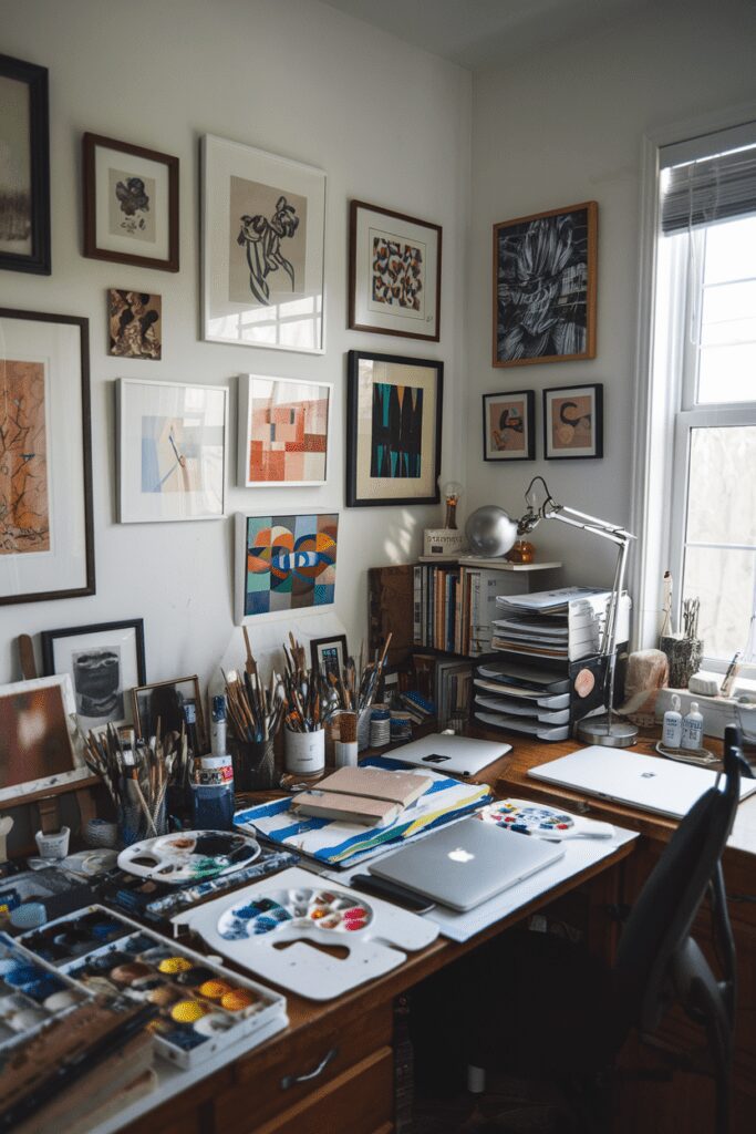 10+ Men's Home Office Room Ideas | Modern Setup Guide 7 Men's Home Office Room Ideas: Artistic Creative Office