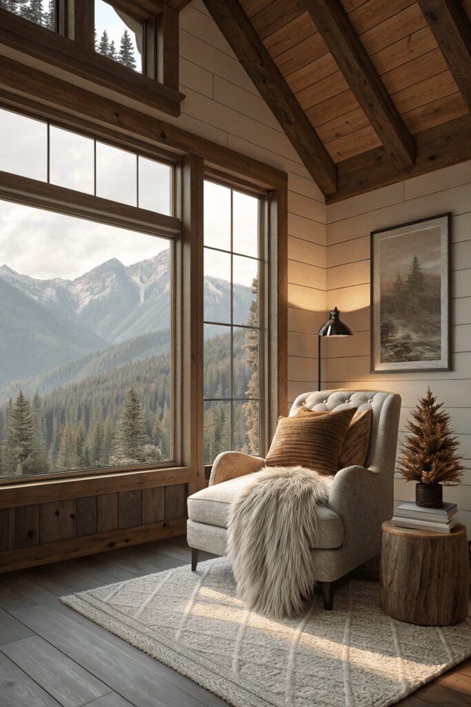 30+ Mountain Modern Home Interior Ideas | Explore Fresh Trends 6 Mountain Modern Home Interior Ideas: Cozy Nooks with Plush Furnishings