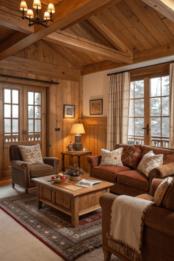 15+ Cozy Traditional Living Room Ideas | Inspiring Designs 10 Cozy Traditional Living Room Ideas: Warm Wood Accents with Plush Comfort