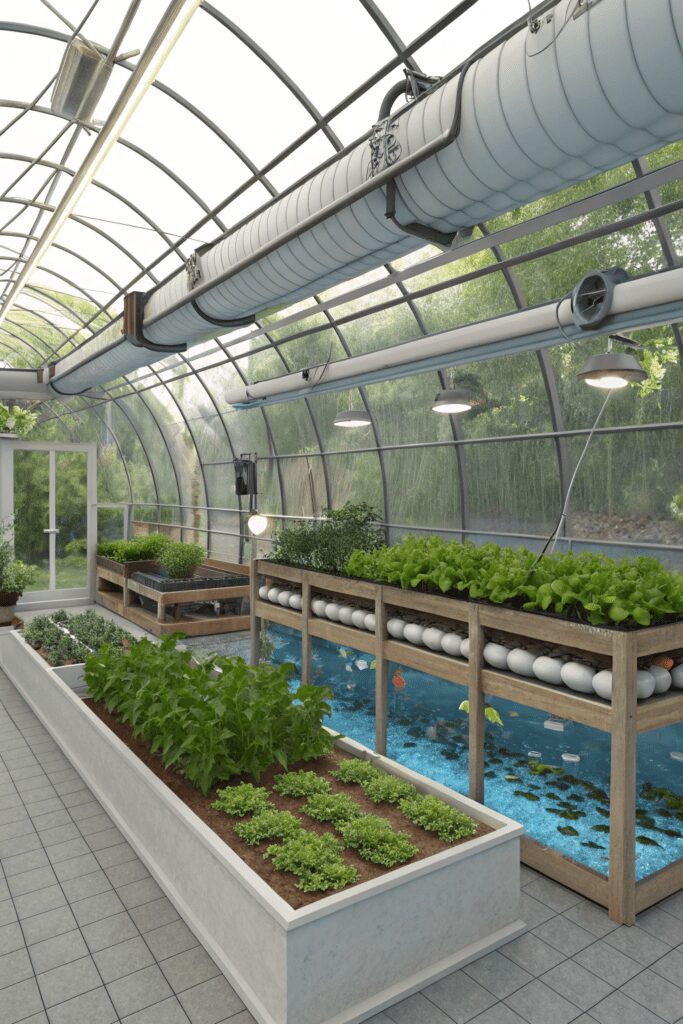 20+ Greenhouse Interior Ideas | Refreshing Designs & Concept 13 Greenhouse Interior Ideas: Aquaponics System for Sustainable Growing