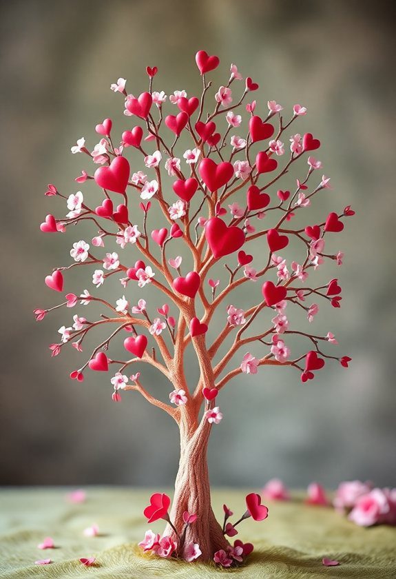 35+ Valentine's Day Painting Ideas to Spark Your Partner 3  Valentine's Day Painting Ideas: Valentine Tree Art