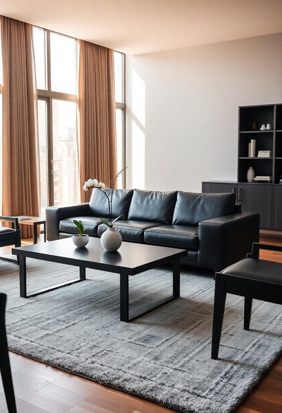 30+ Stunning Black Sofa Living Room Designs You’ll Love! 9 Black Sofa Living Room Ideas: Black Wood Furniture