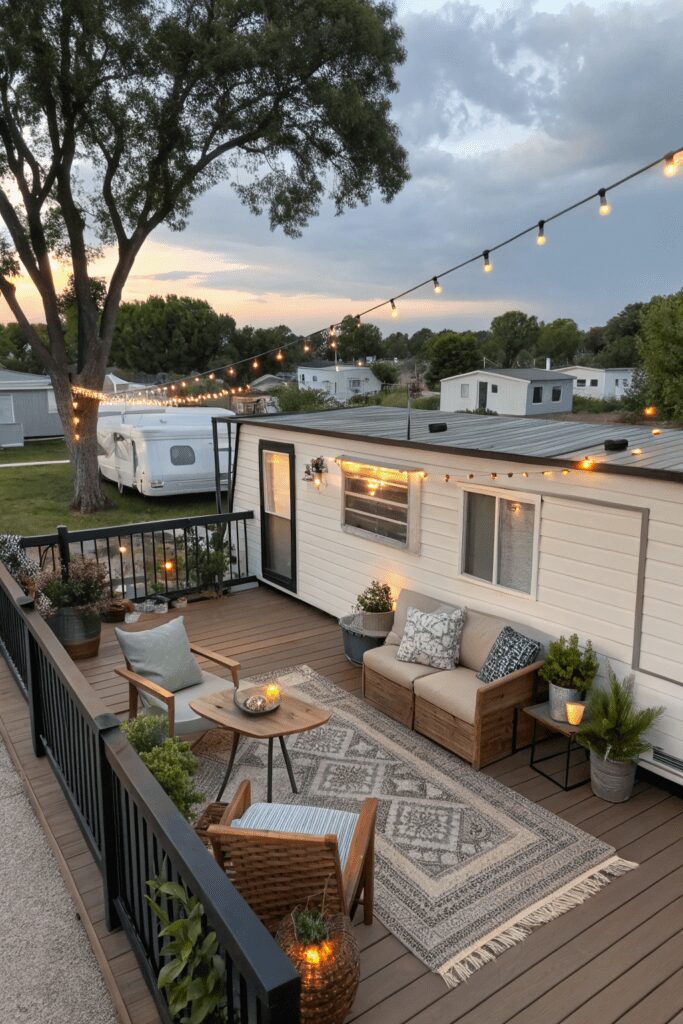 10+ Stunning Singlewide Mobile Home Ideas You Need to See 3 Singlewide Mobile Home Ideas: Rooftop Deck for an Elevated Outdoor Experience