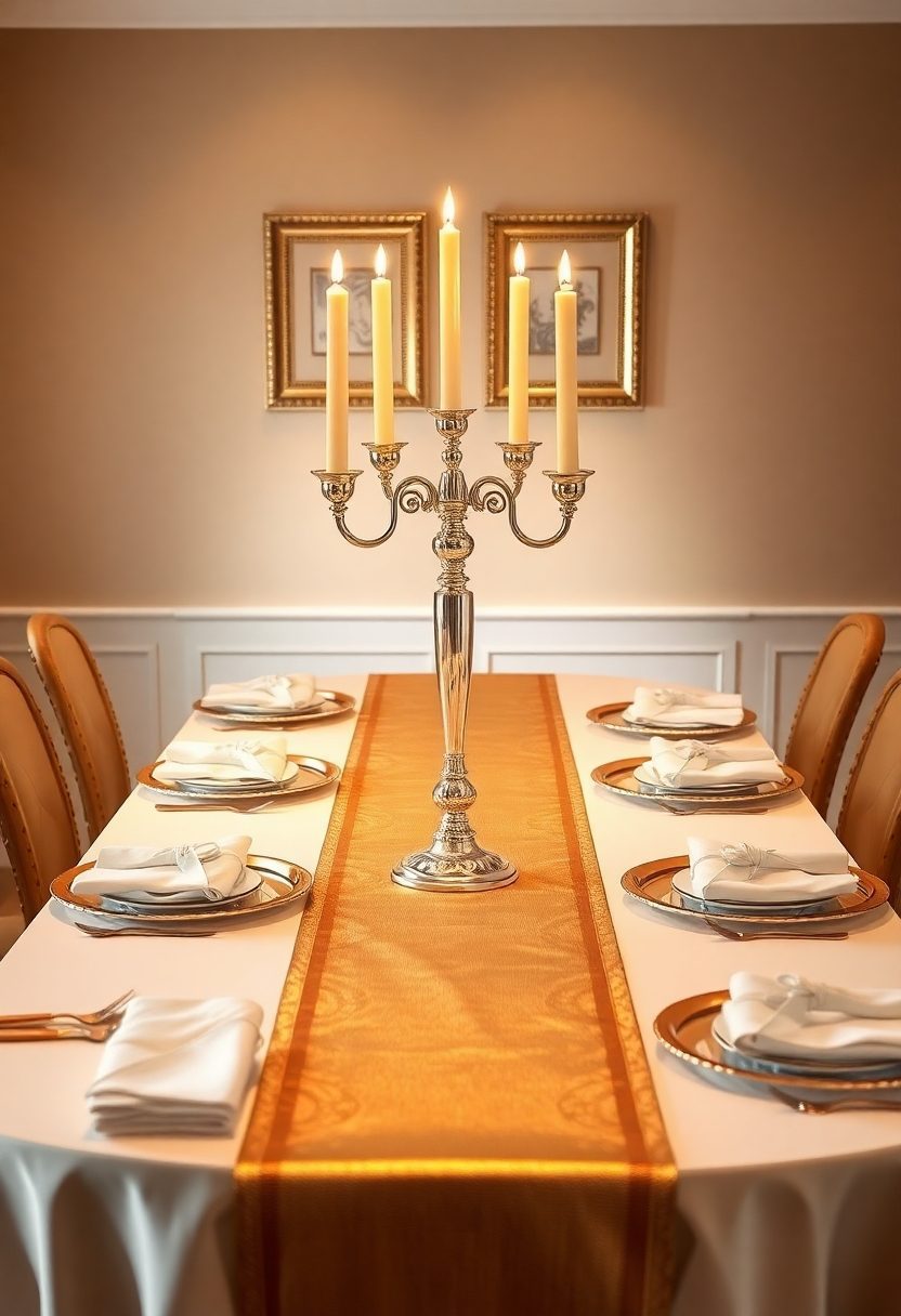 15 Dining Table Style Ideas - That’ll Wow Your Guests! 12 Dining Table Ideas: Incorporating Metallic Accents For A Touch Of Glam