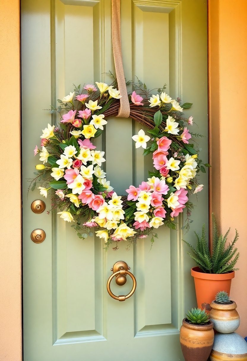 15 Lovely Spring Front Door Decor Ideas to Welcome the Season 15 Spring Front Door Decor Ideas: Nature Inspired Front Door Designs