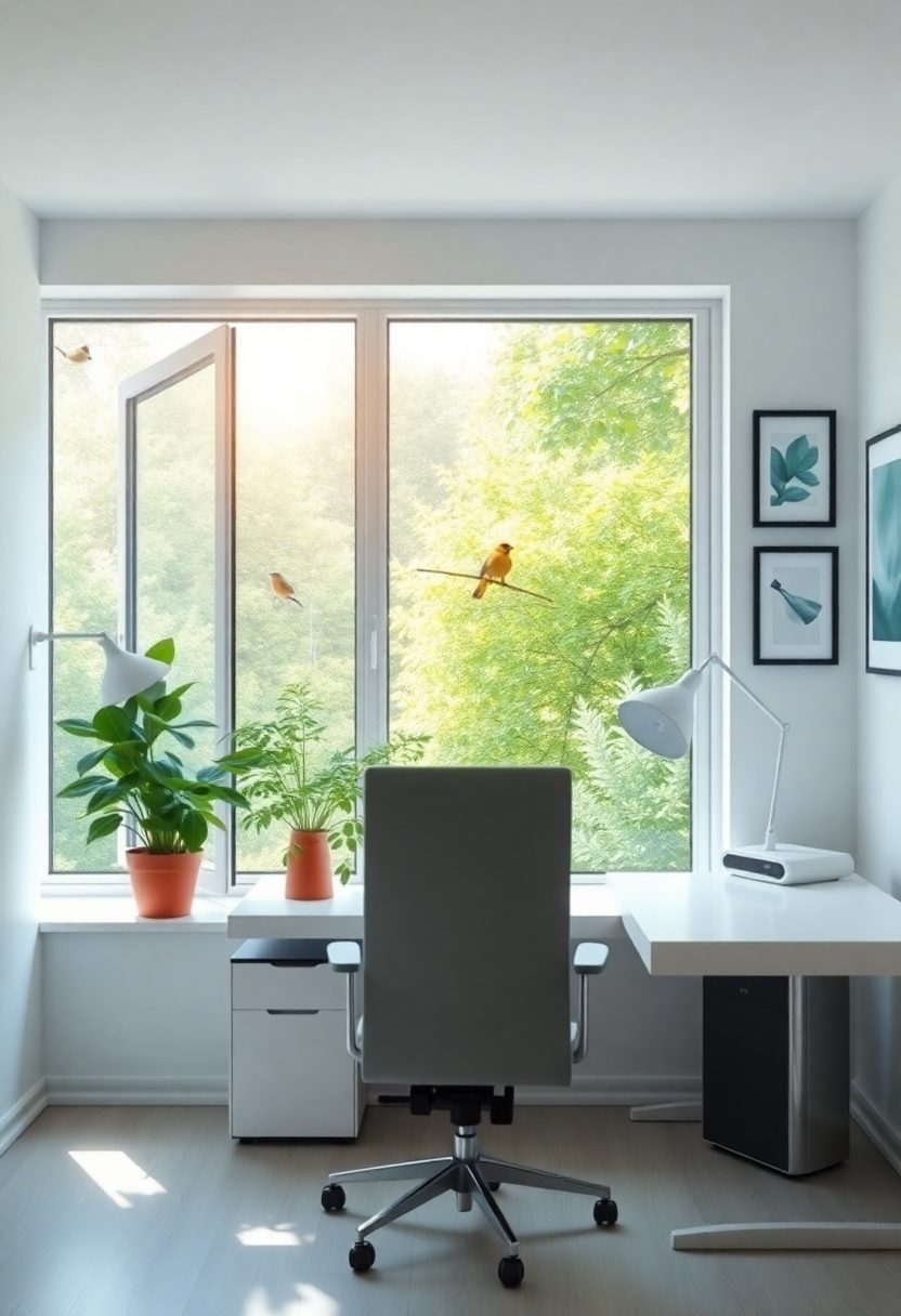 15+ Comfortable Home Office Ideas for - Working Moms Day! 13 Home Office Ideas for Working Moms Day: Bringing in Natural Light and Fresh Air