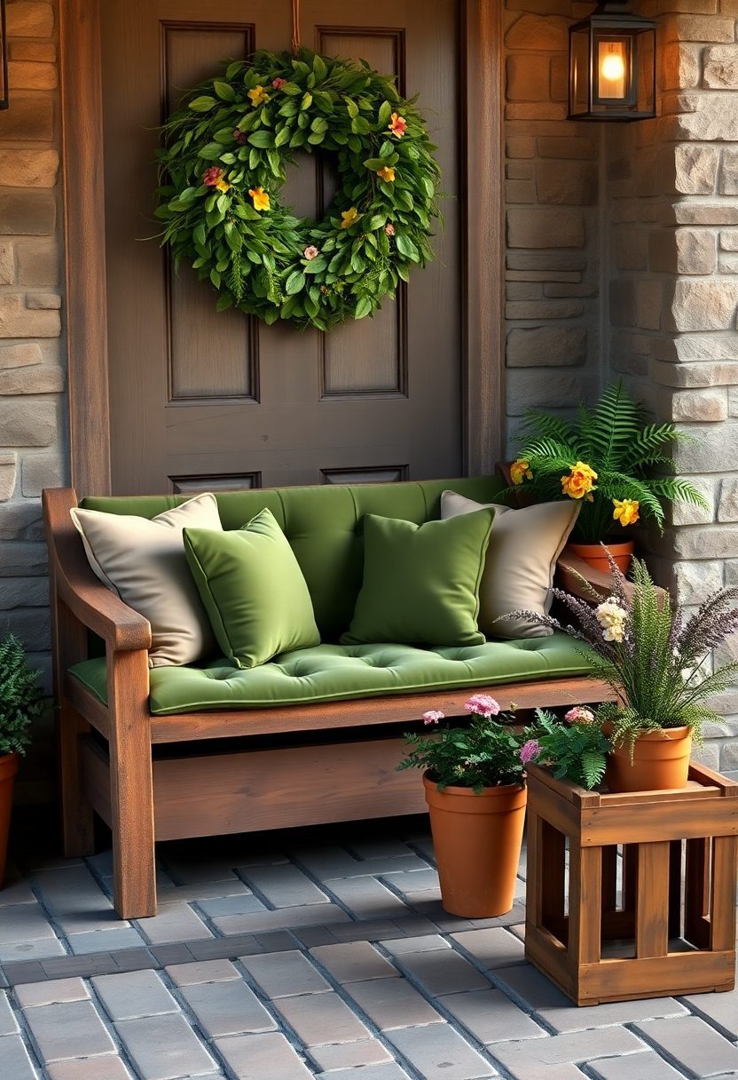 15 Genius Small Front Porch Decorating Ideas - Explore More! 10 Small Front Porch Decorating Ideas: Incorporating Natural Elements