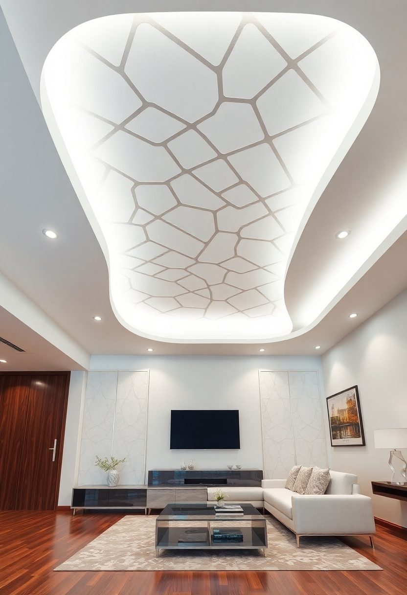 10+ Breathtaking Living Room False Ceiling Ideas You’ll Love Instantly 4 Living Room False Ceiling Ideas: Stylish Pop False Ceiling Designs