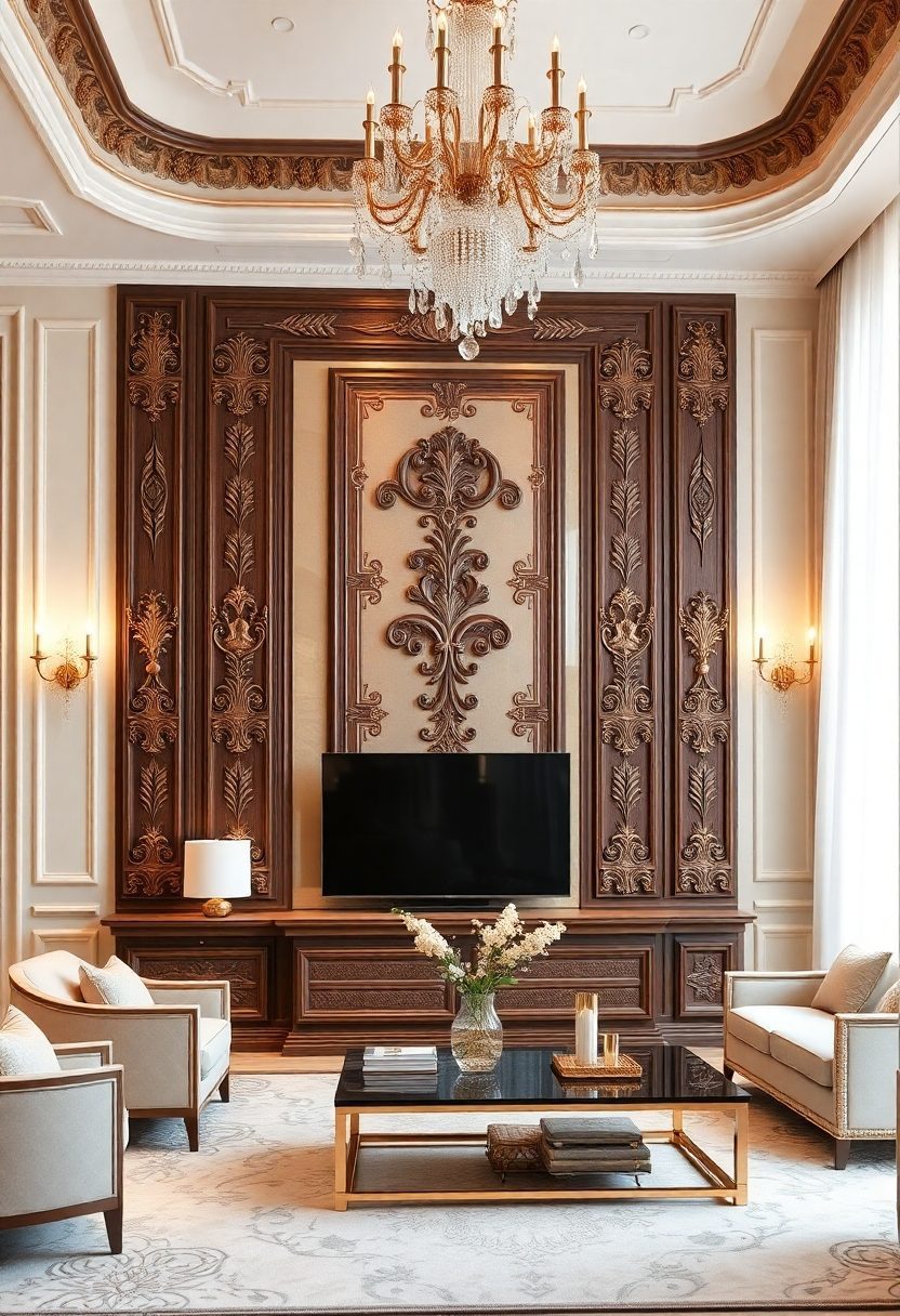 10+ Luxury Wall Panelling Ideas for a Luxe Look! 9 Luxury Wall Panelling Ideas: Vintage-Inspired Wall Moulding
