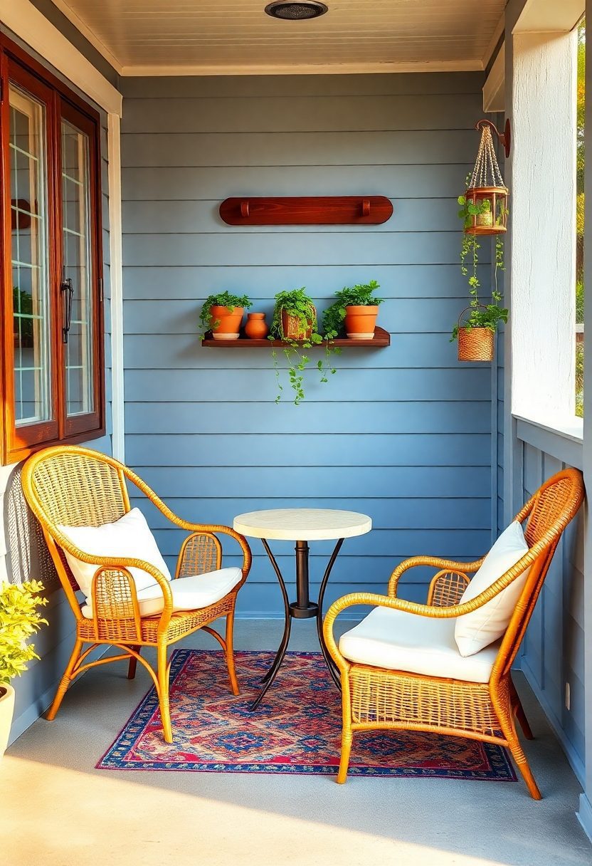 15 Genius Small Front Porch Decorating Ideas - Explore More! 14 Small Front Porch Decorating Ideas: Small Scale Outdoor Furniture Solutions