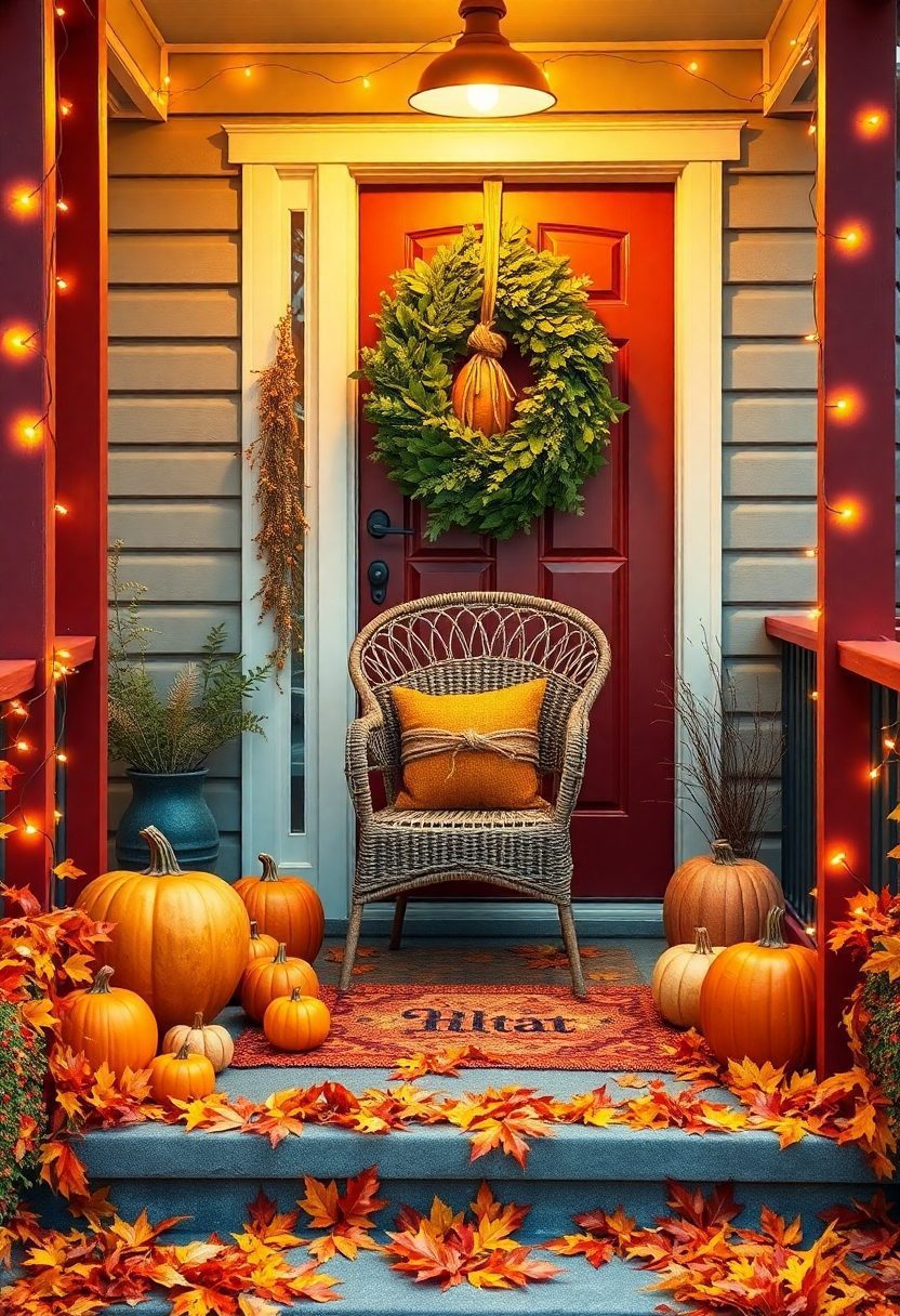15 Genius Small Front Porch Decorating Ideas - Explore More! 5 Small Front Porch Decorating Ideas: Creating a Warm Welcome With Seasonal Decor