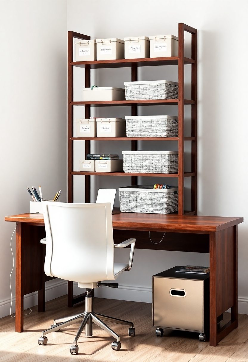 15+ Comfortable Home Office Ideas for - Working Moms Day! 5 Home Office Ideas for Working Moms Day: Storage Ideas to Keep You Organized