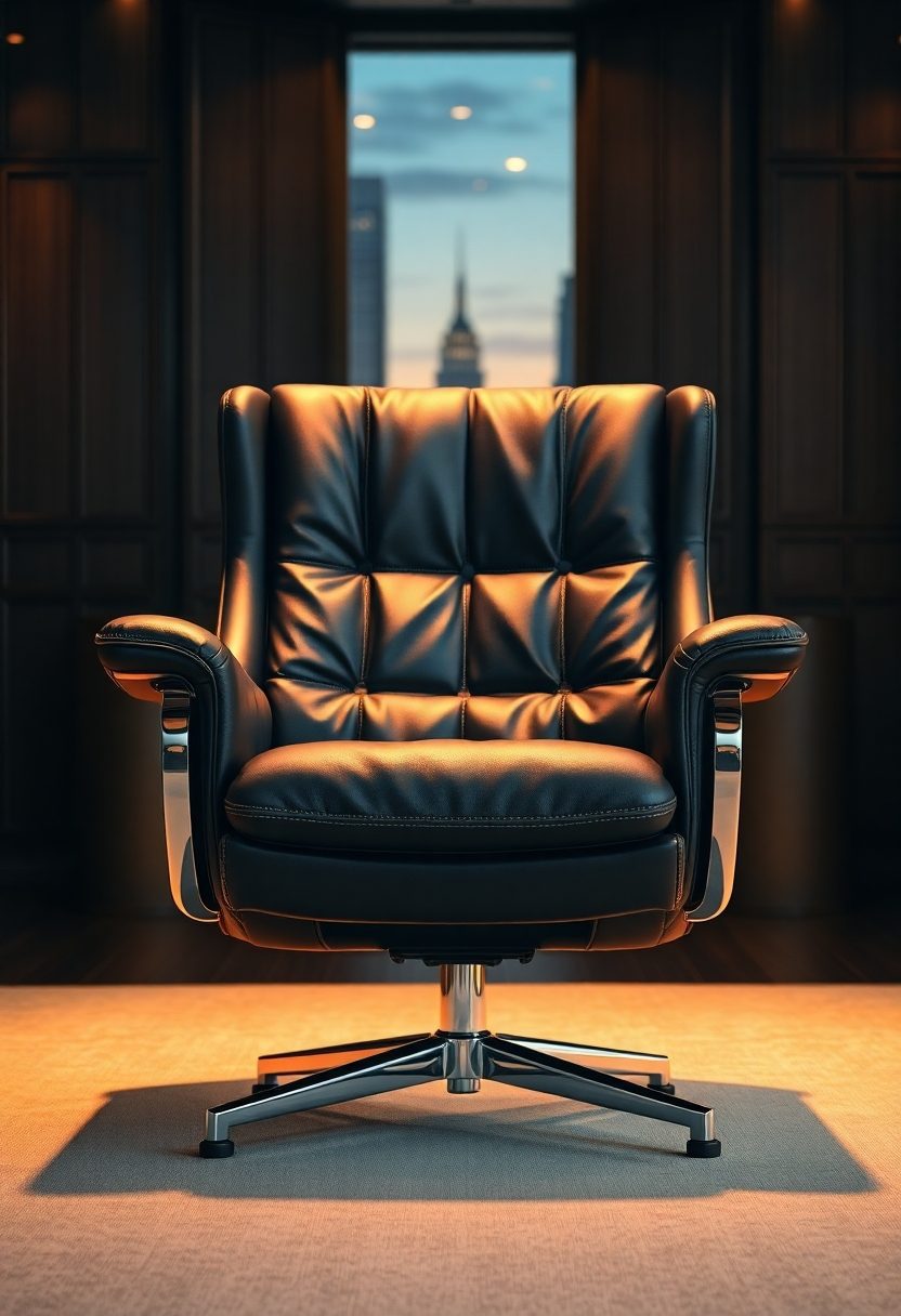 10+ Luxury Office Furniture Ideas to Impress Every Client! 2 Luxury Office Furniture Ideas: Luxurious Leather Seating