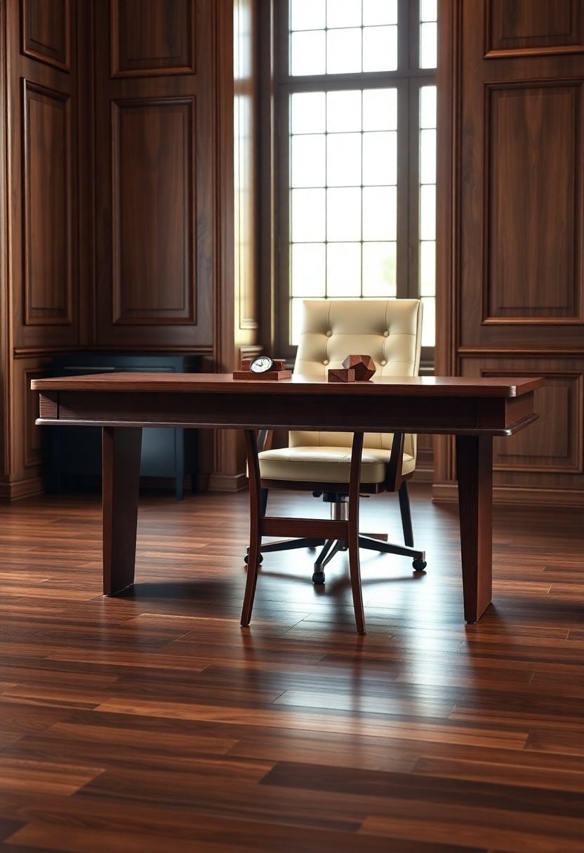 10+ Luxury Office Furniture Ideas to Impress Every Client! 5 Luxury Office Furniture Ideas: Premium Wooden Accents