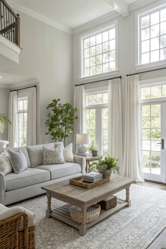 Sherwin Williams Agreeable Gray Ideas: 1. Light and Airy Living Room Makeover