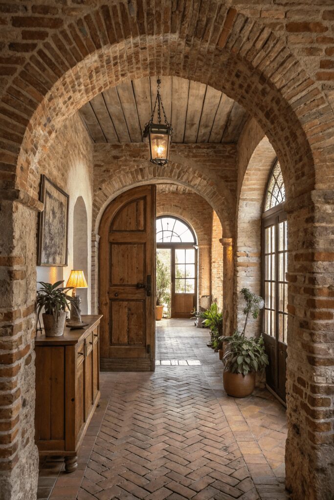 15+ Cased Openings - The Secret to Stylish Room Ideas! 1 Cased Openings Between Rooms Ideas: 1. Arched Brick Entryway for Rustic Charm