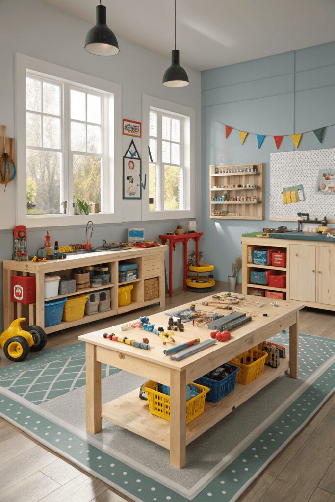 10+ Create the Perfect Daycare Room Ideas - Explore More! 8 Daycare Rooms Ideas: 8. Tinkerer's Workshop & Invention Lab