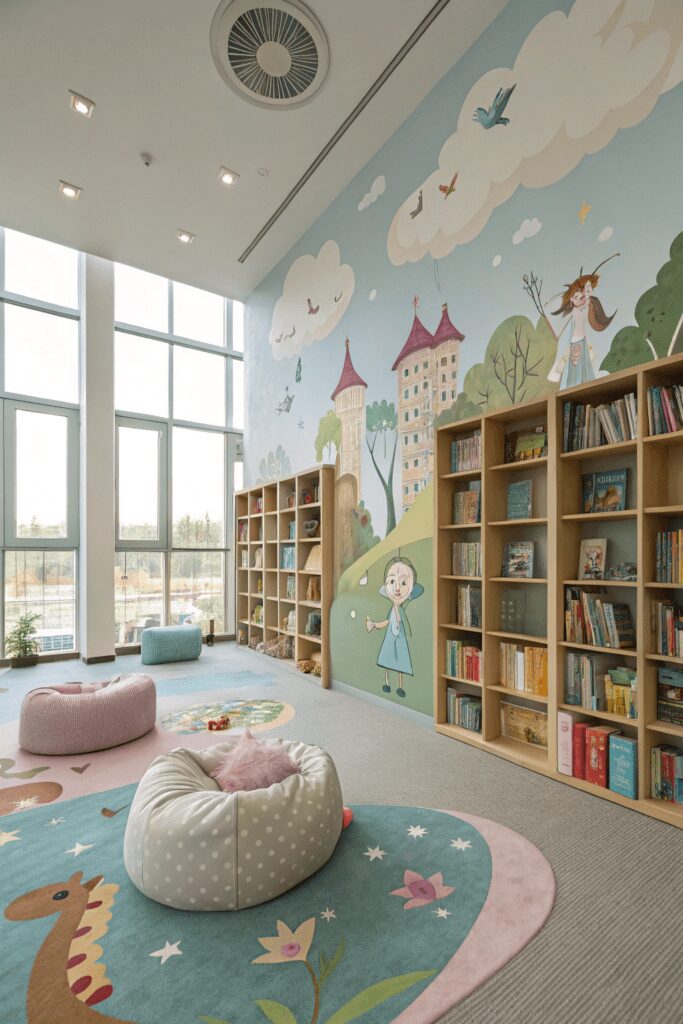 10+ Create the Perfect Daycare Room Ideas - Explore More! 11 Daycare Rooms Ideas: 11. Storybook Wonderland Library