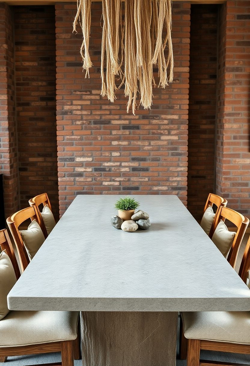 15 Dining Table Style Ideas - That’ll Wow Your Guests! 14 Dining Table Ideas: Bringing In Natural Elements Like Stone Or Brick