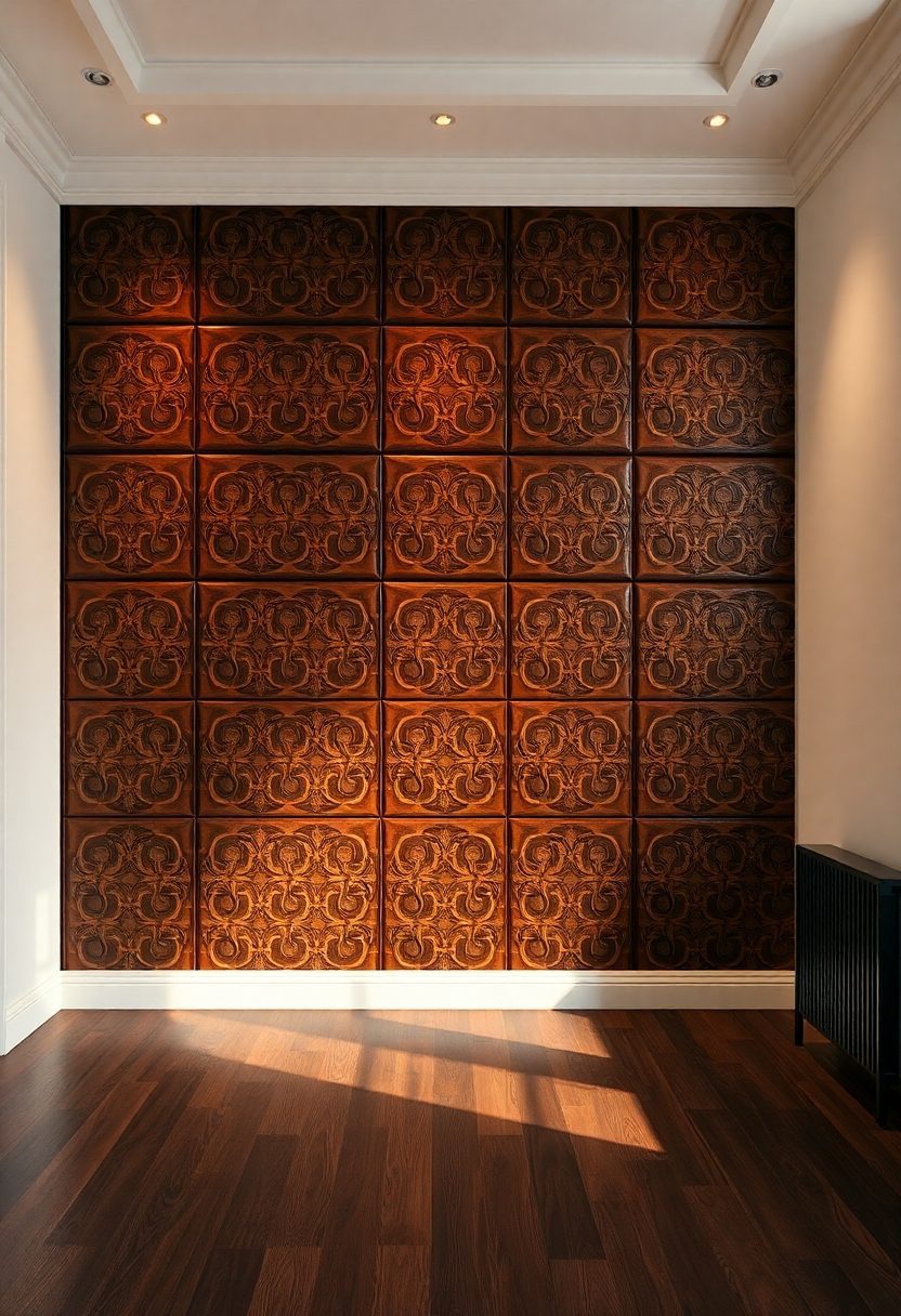 10+ Luxury Wall Panelling Ideas for a Luxe Look! 4 Luxury Wall Panelling Ideas: Textured Leather Wall Coverings