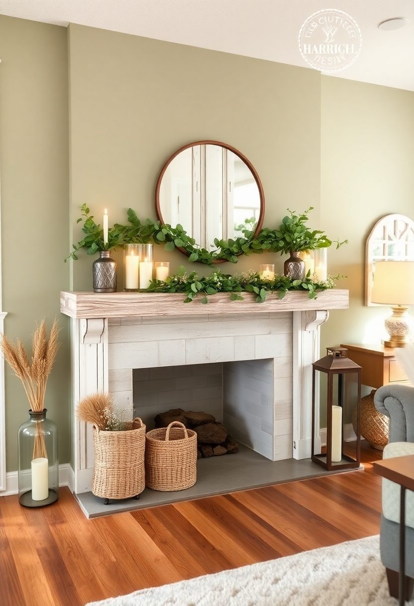 15 Gorgeous Farmhouse Mantle Decors Ideas - Explore More! 4 Farmhouse Mantle Decor Ideas: Farmhouse Chic Mantle Makeover Ideas