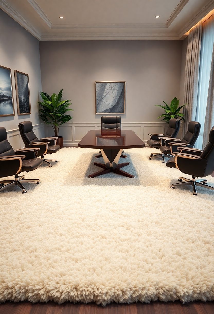 10+ Luxury Office Furniture Ideas to Impress Every Client! 10 Luxury Office Furniture Ideas: Plush Area Rugs