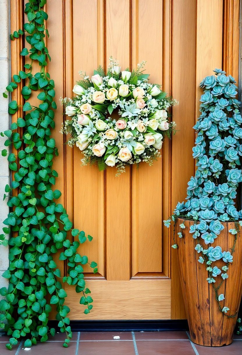 15 Lovely Spring Front Door Decor Ideas to Welcome the Season 8 Spring Front Door Decor Ideas: Garden Inspired Front Door Decor