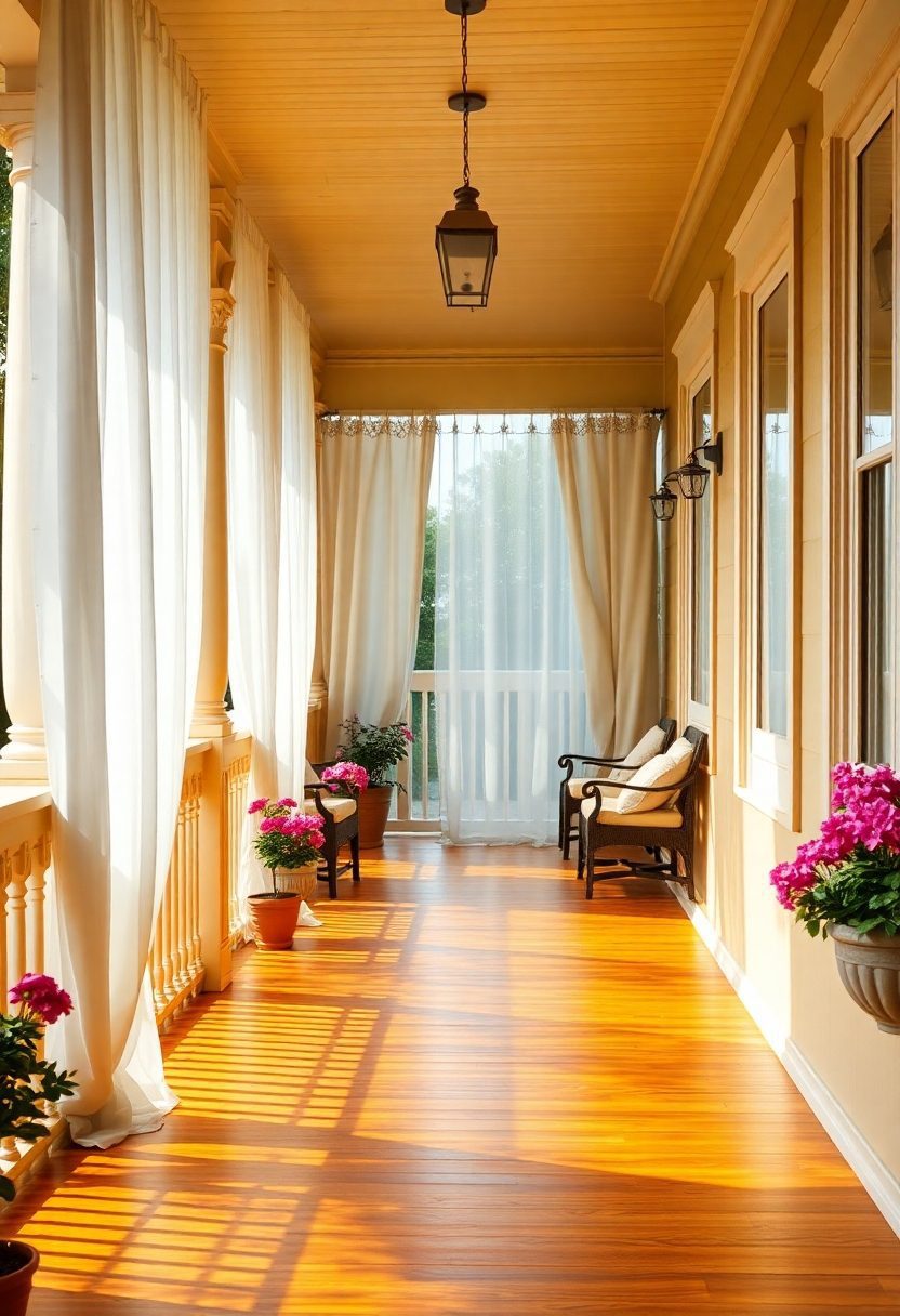 15+ Gorgeous Spring Porch Decor Ideas You’ll Want to Copy! 15 Spring Porch Decor Ideas: Porch Curtain Options