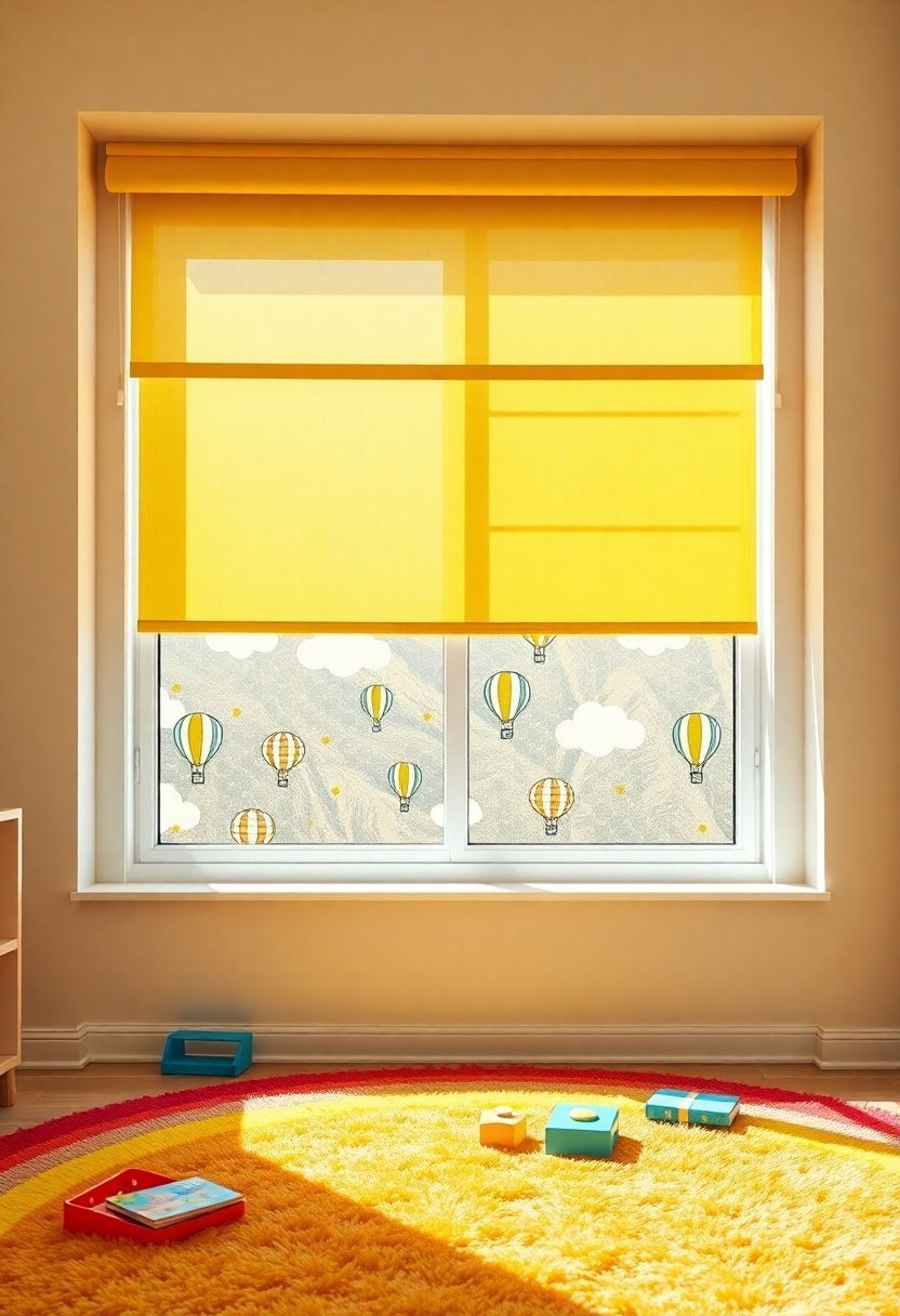 DIY Kids Room Decor Ideas: Colorful Window Treatment Ideas