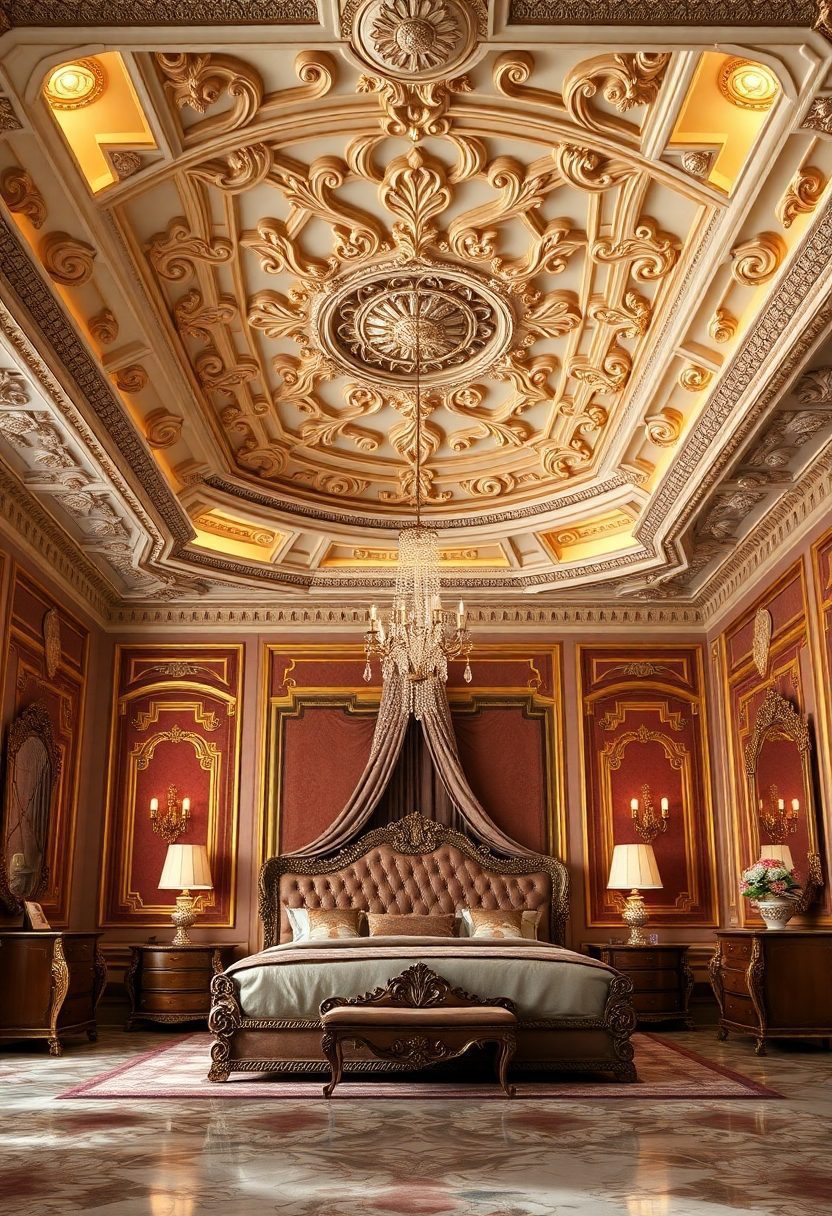 15 Luxury Bedrooms False Ceiling Design Ideas You'll Love! 15 Bedrooms False Ceiling Design Ideas: Regal Ceiling Designs With Ornate Details