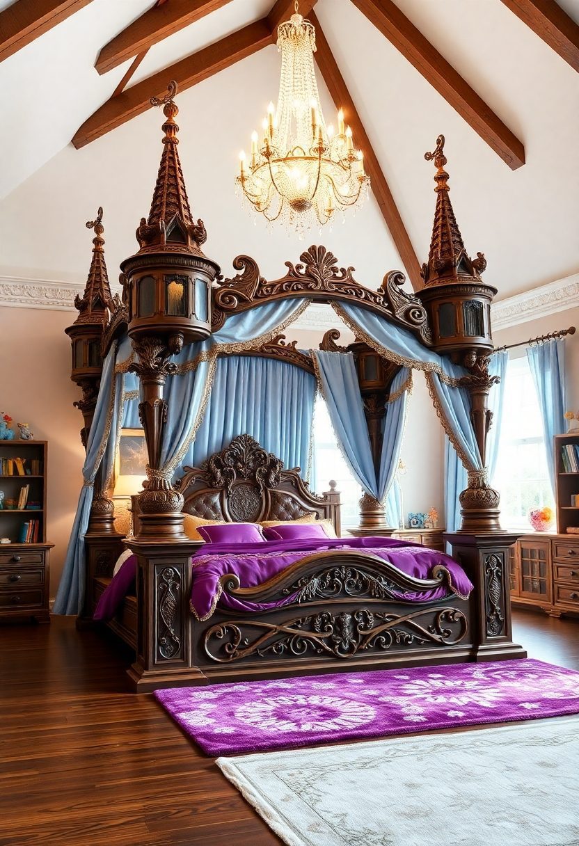 15 Luxury Kids Bedroom Design Ideas That Feel Like Fairytale 2 Luxury Kids Bedroom Design Ideas: Fairy Tale Castle Bed