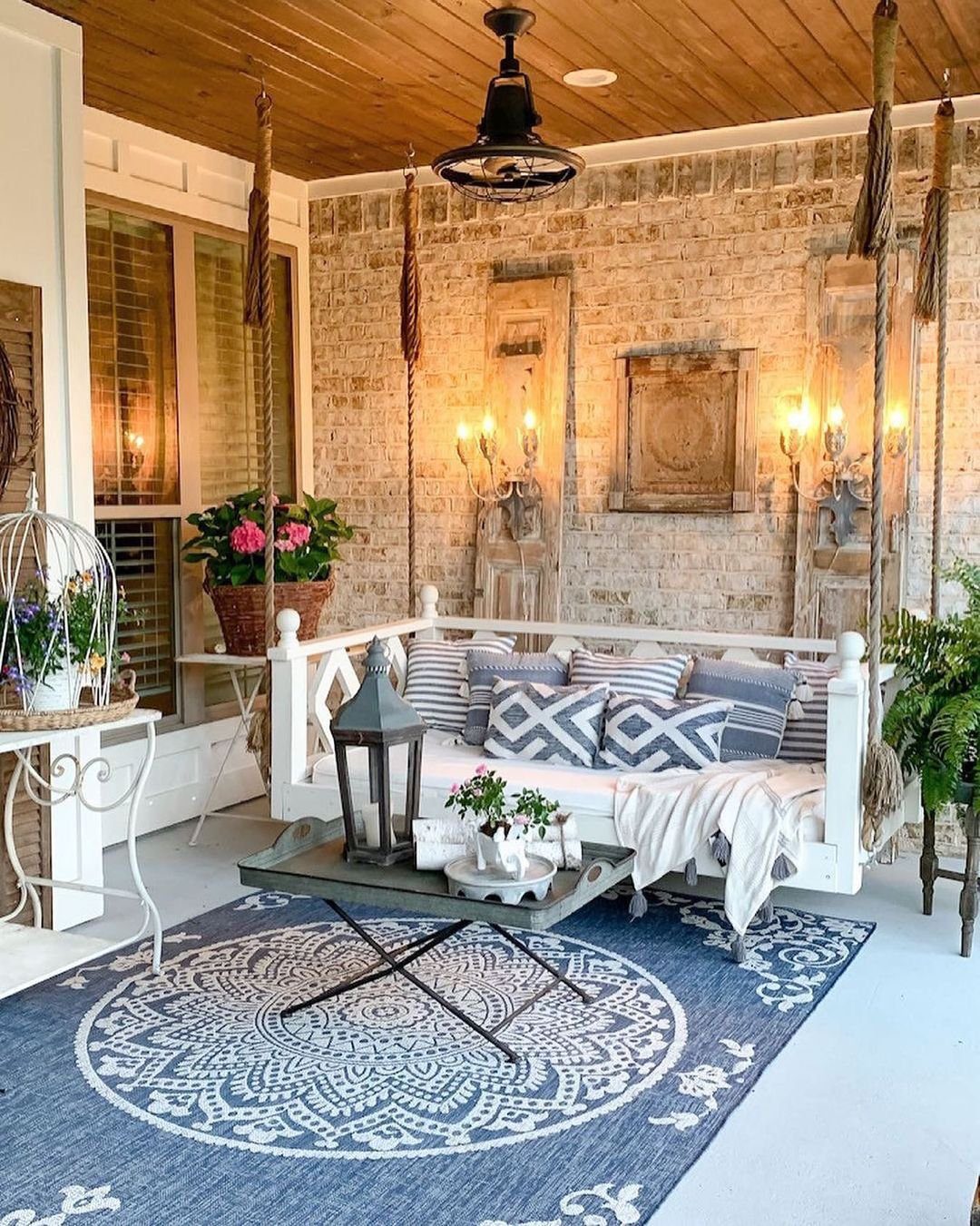 24 Stunning Boho Patio Ideas That Wow in 2025 12 Classic Elegance Meets Boho Charm With Wall Decor