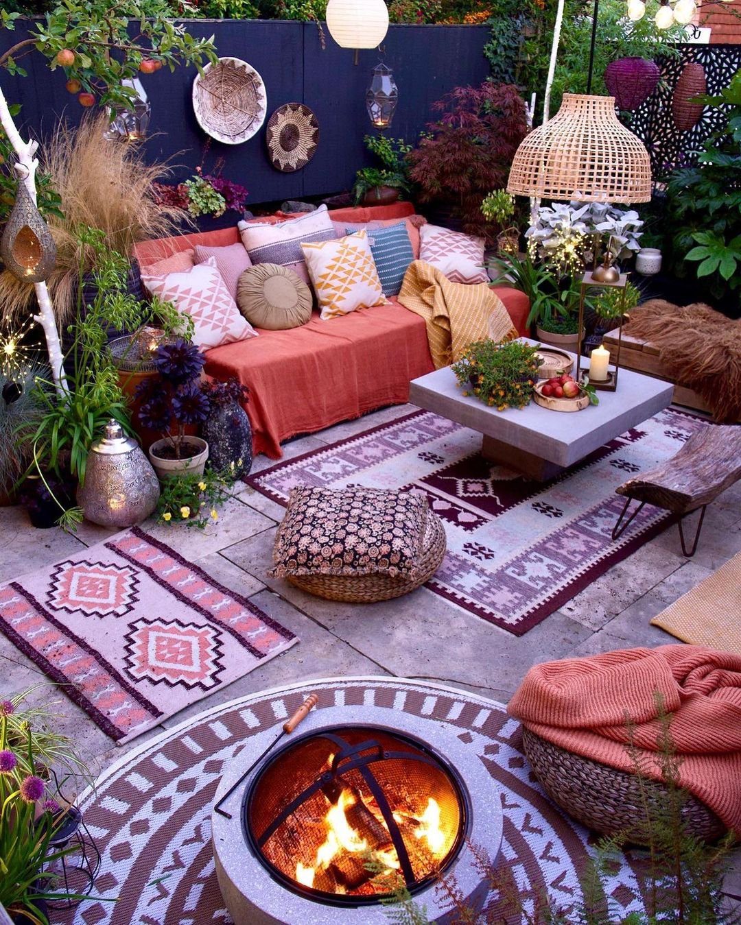 24 Stunning Boho Patio Ideas That Wow in 2025 20 Boho Elegance Under Gossamer Lights