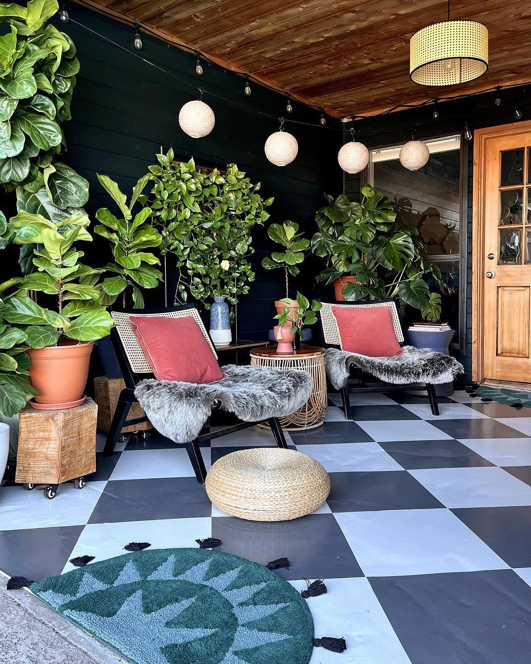 24 Stunning Boho Patio Ideas That Wow in 2025 23 Chic Monochrome Greenspace