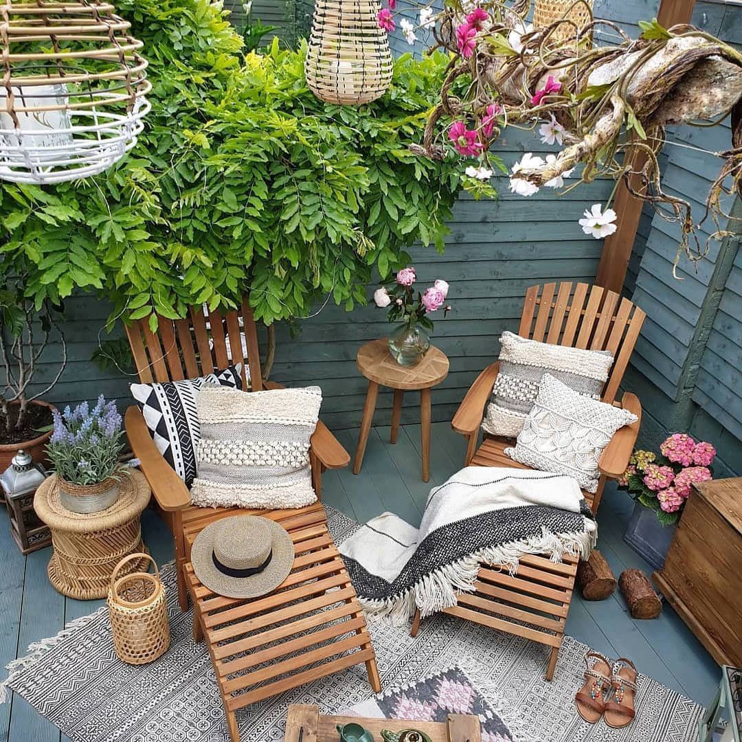 24 Stunning Boho Patio Ideas That Wow in 2025 3 Greenery-Enveloped Hideaway
