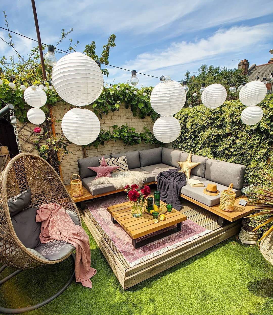 24 Stunning Boho Patio Ideas That Wow in 2025 6 Lively Lanterns and Lounging Luxury - Boho Outdoor Decor