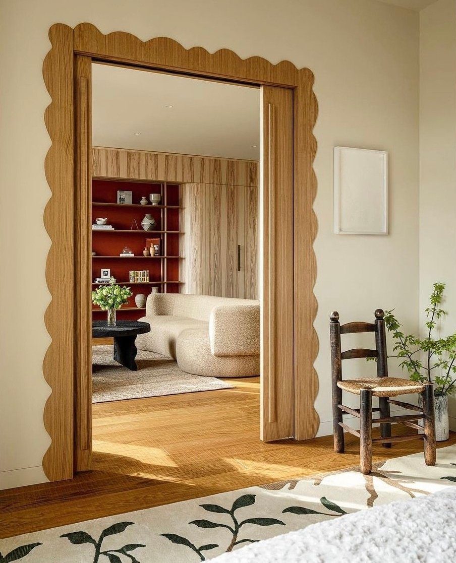 40 Mind-Blowing Door Trim Ideas for 2025 1 Scalloped Charm - Interior Door Trim Ideas