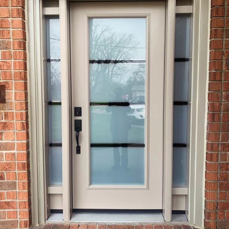 40 Mind-Blowing Door Trim Ideas for 2025 26 Contemporary Frosted Glass Elegance
