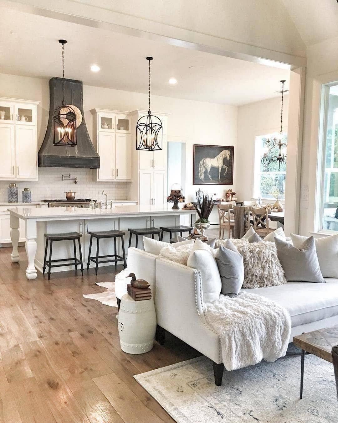 Dreamy Cottagecore Living Rooms That Stun in 2025 24 Open Concept Cottagecore Living and Dining Area