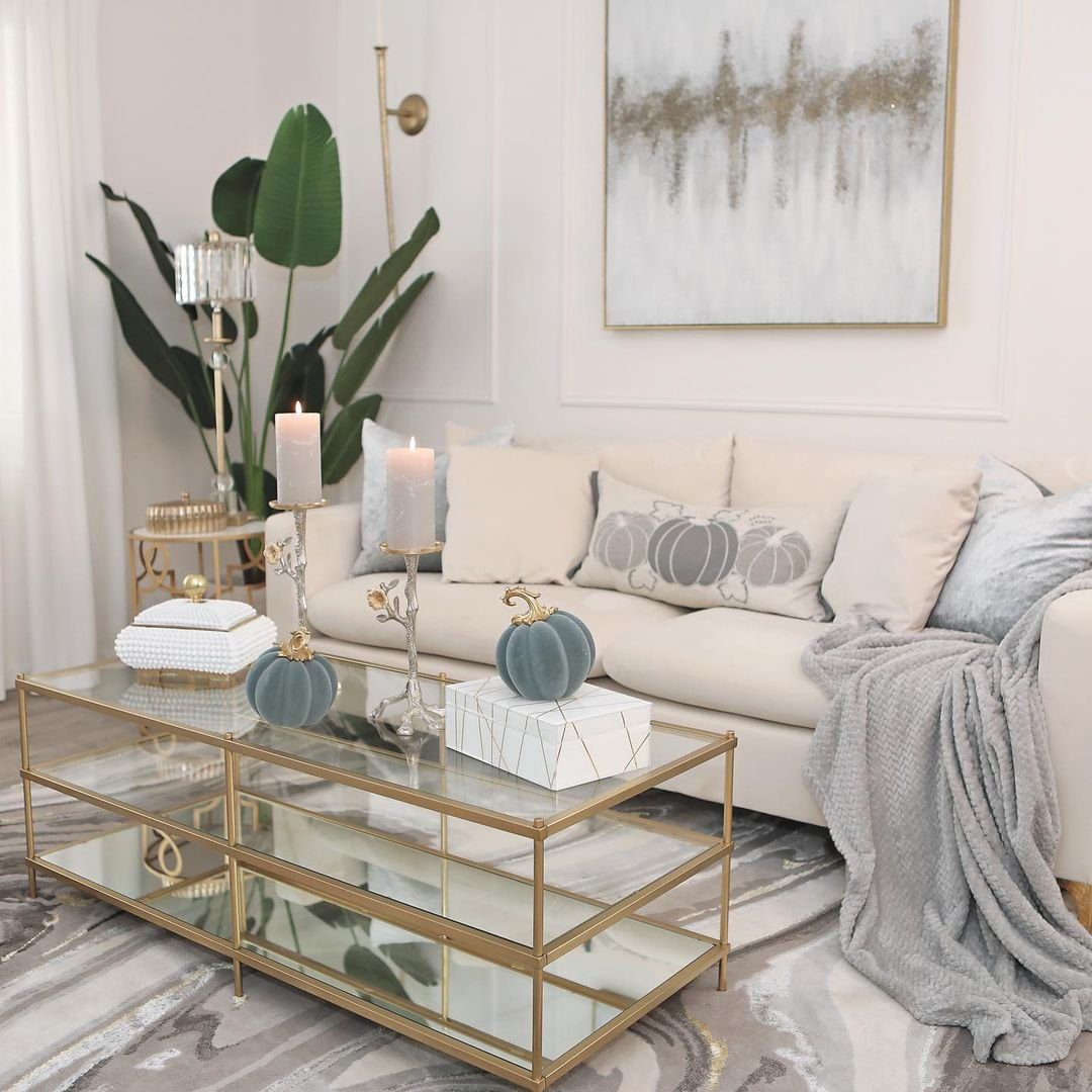 Jaw-Dropping Fall Coffee Table Decor for 2025! 17 Elegant Fall Decor with Velvet Pumpkins